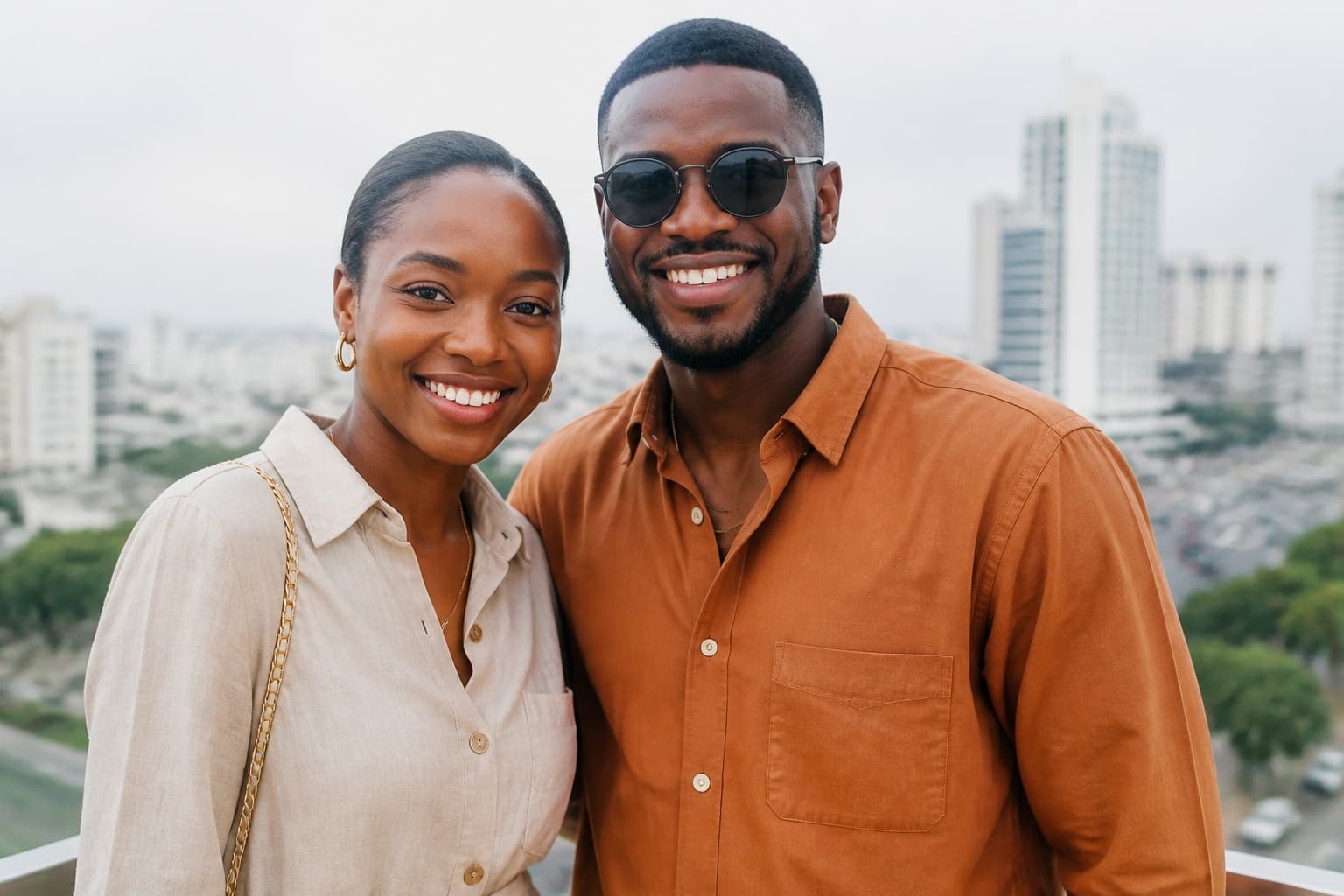 Couple souriant, membres vérifiés YeOyo